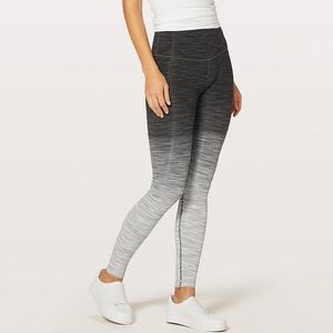 Lululemon Wunder Under Hi-Rise Grey Ombre Leggings